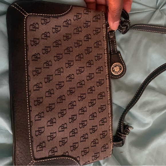 Vintage DOONEY & BOURKE Canvas and Leather Logo Bag Small - Picture 4 of 4